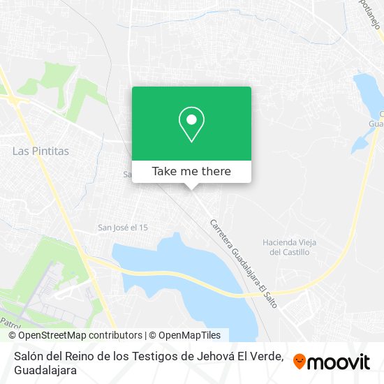 Salón del Reino de los Testigos de Jehová El Verde map