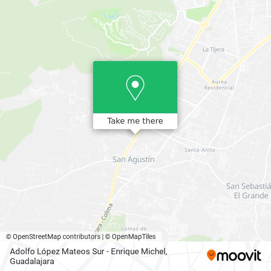 Mapa de Adolfo López Mateos Sur - Enrique Michel