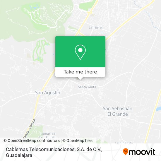 Cablemas Telecomunicaciones, S.A. de C.V. map