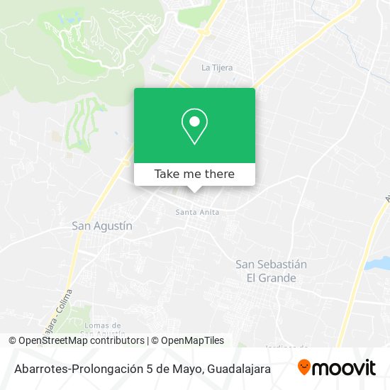 Mapa de Abarrotes-Prolongación 5 de Mayo