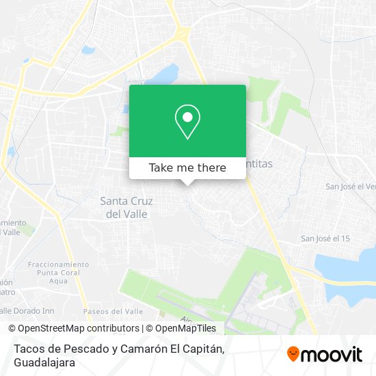 Mapa de Tacos de Pescado y Camarón El Capitán