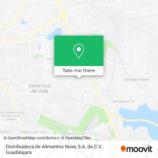 Distribuidora de Alimentos Nuve, S.A. de C.V. map