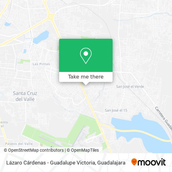 Mapa de Lázaro Cárdenas - Guadalupe Victoria