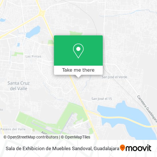 Mapa de Sala de Exhibicion de Muebles Sandoval