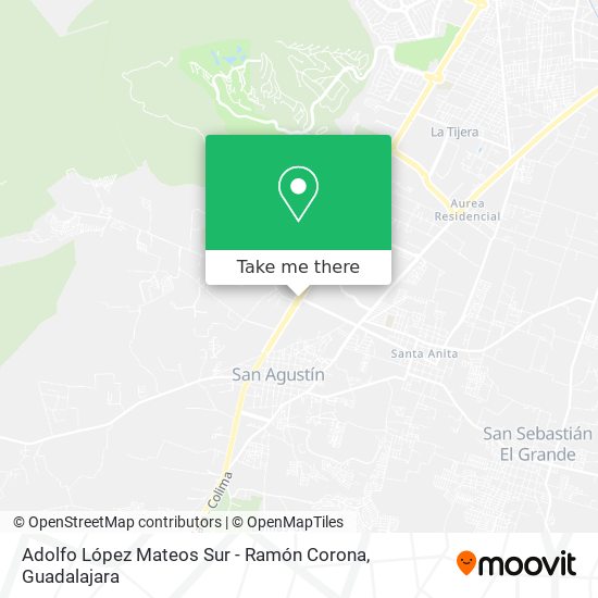 Adolfo López Mateos Sur - Ramón Corona map