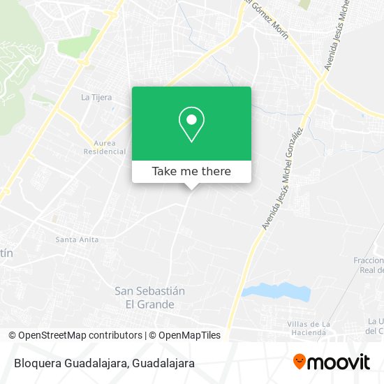 Mapa de Bloquera Guadalajara