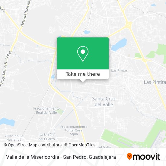 Valle de la Misericordia - San Pedro map