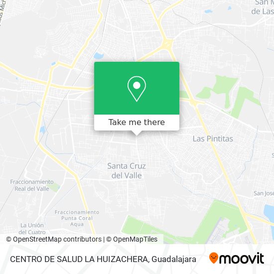 Mapa de CENTRO DE SALUD LA HUIZACHERA