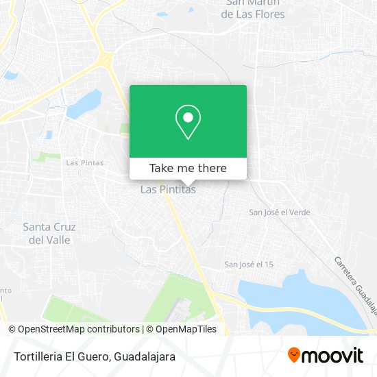 Mapa de Tortilleria El Guero