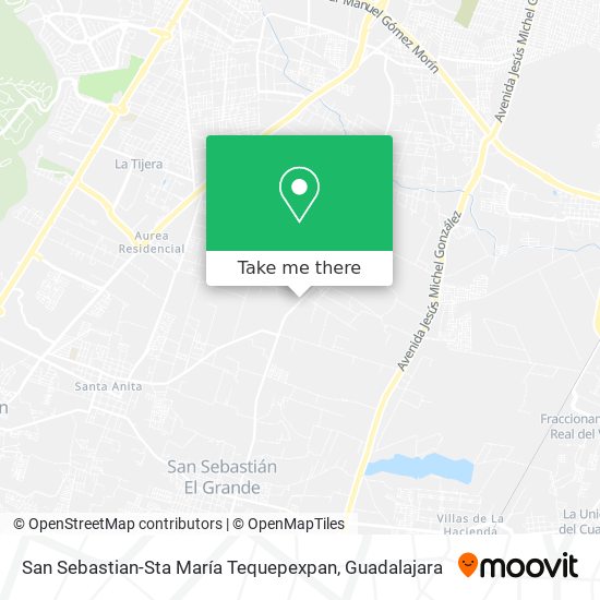 Mapa de San Sebastian-Sta María Tequepexpan