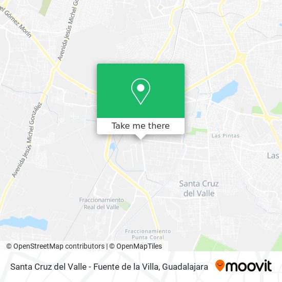 Santa Cruz del Valle - Fuente de la Villa map