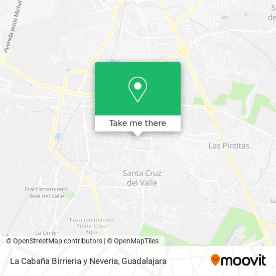 La Cabaña Birrieria y Neveria map