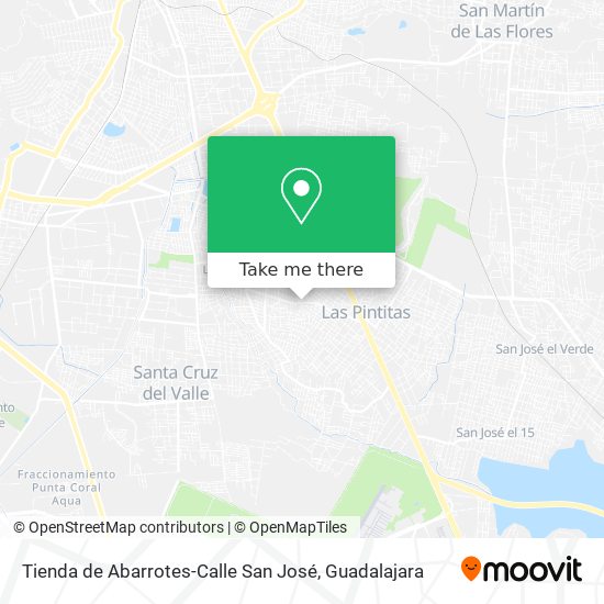 Mapa de Tienda de Abarrotes-Calle San José
