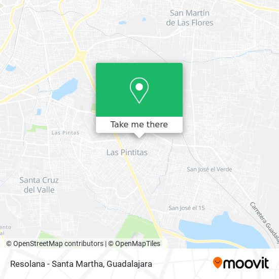 Resolana - Santa Martha map