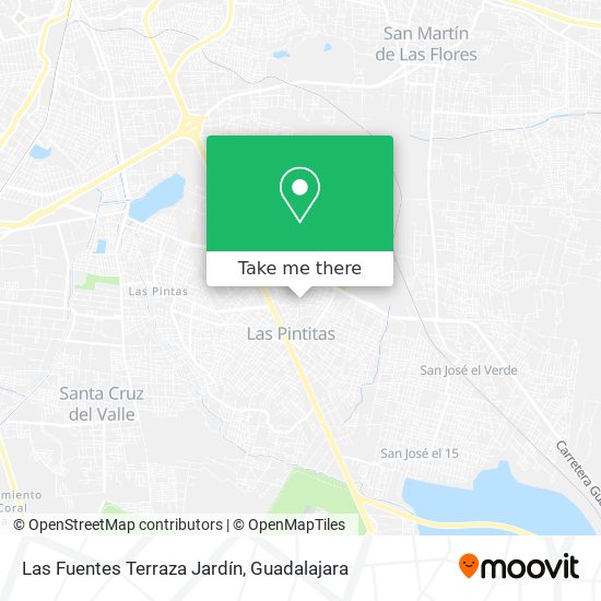 Las Fuentes Terraza Jardín map