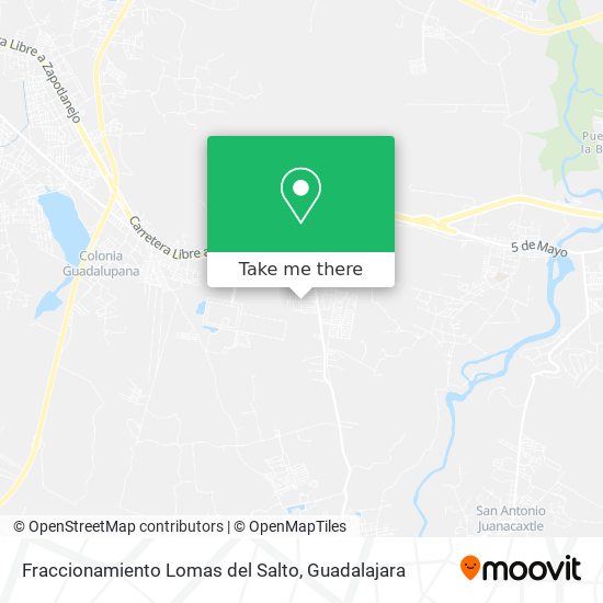 Fraccionamiento Lomas del Salto map