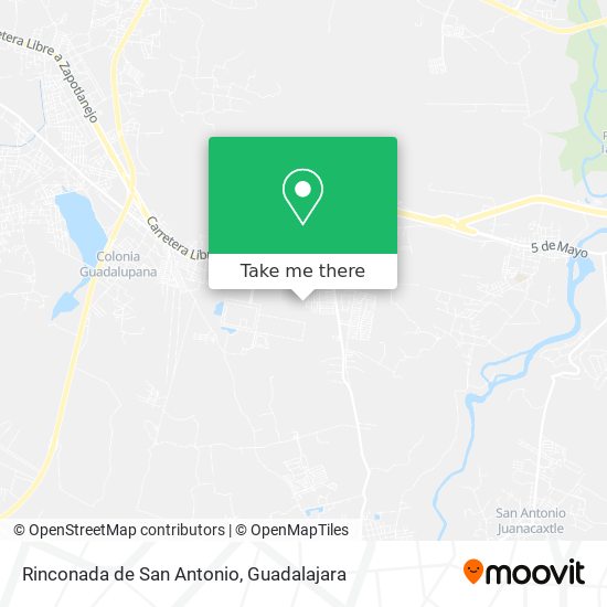 Rinconada de San Antonio map