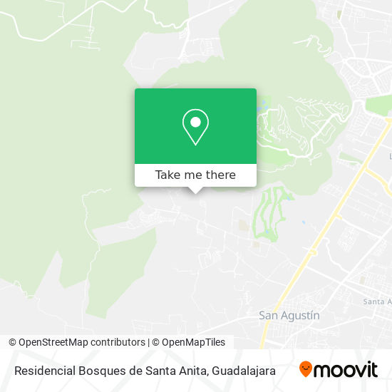 Mapa de Residencial Bosques de Santa Anita