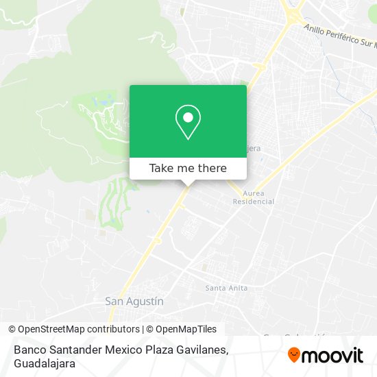 Banco Santander Mexico Plaza Gavilanes map