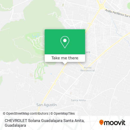 CHEVROLET Solana Guadalajara Santa Anita map