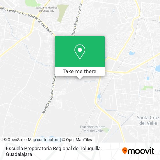 Escuela Preparatoria Regional de Toluquilla map