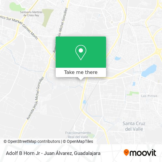 Adolf B Horn Jr - Juan Álvarez map