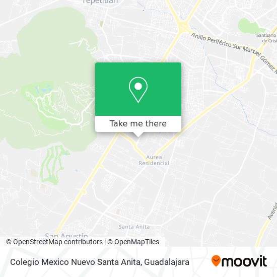 Colegio Mexico Nuevo Santa Anita map