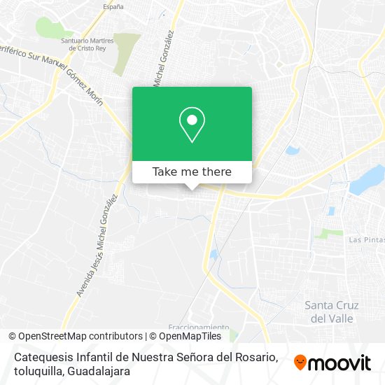Mapa de Catequesis Infantil de Nuestra Señora del Rosario, toluquilla