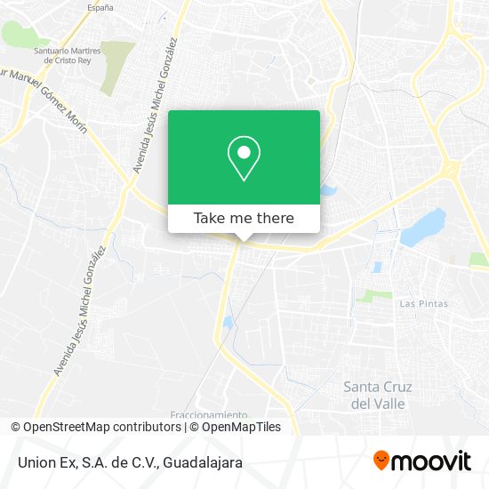 Union Ex, S.A. de C.V. map