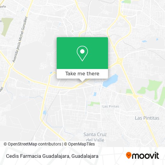 Mapa de Cedis Farmacia Guadalajara