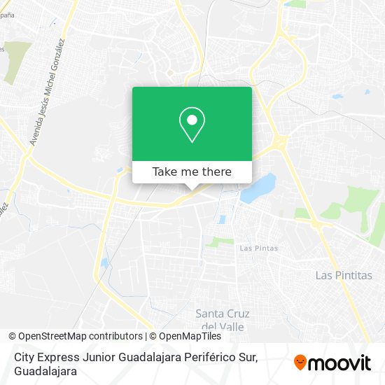 Mapa de City Express Junior Guadalajara Periférico Sur