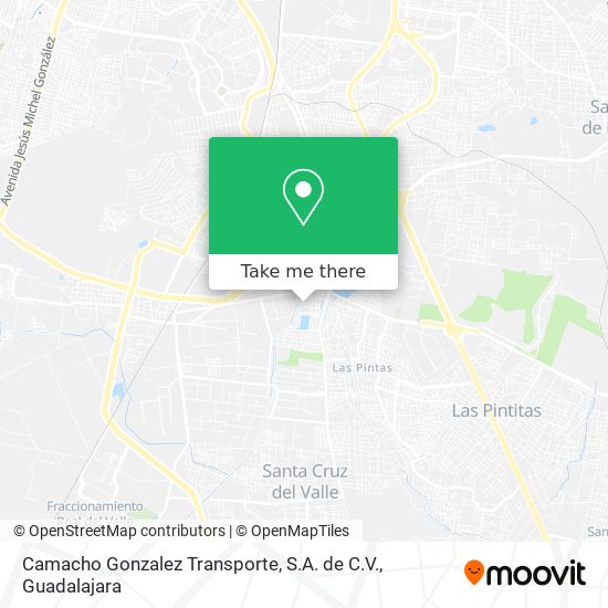 Mapa de Camacho Gonzalez Transporte, S.A. de C.V.