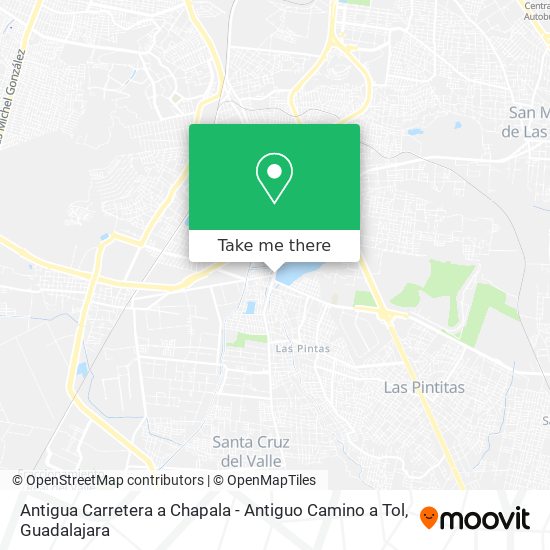 Antigua Carretera a Chapala - Antiguo Camino a Tol map