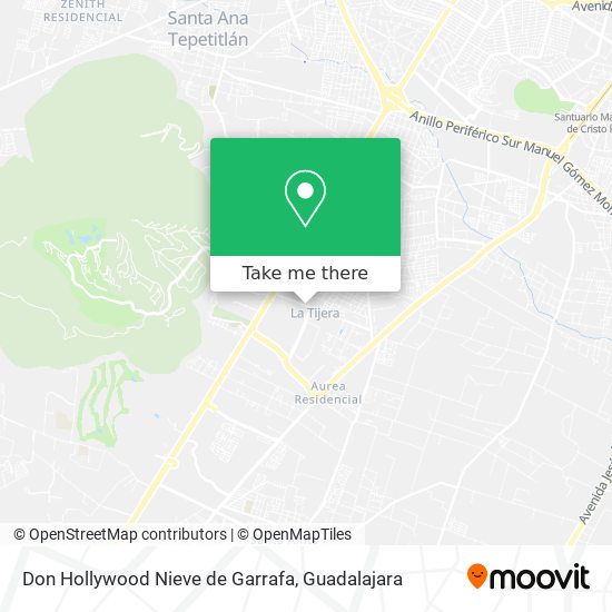 Mapa de Don Hollywood Nieve de Garrafa