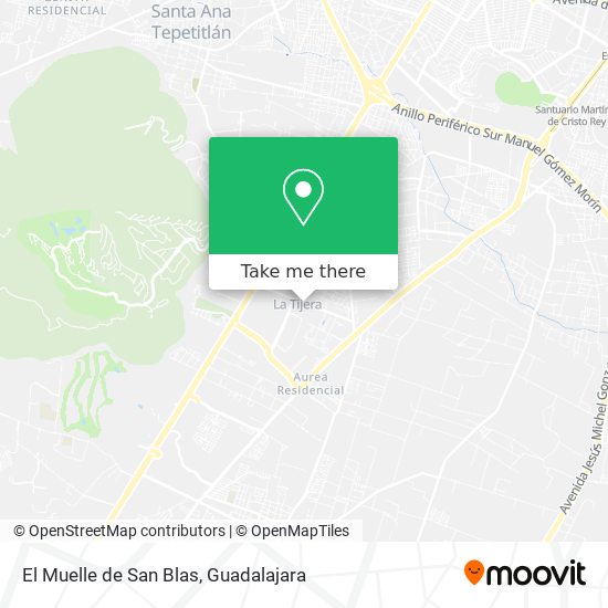 El Muelle de San Blas map