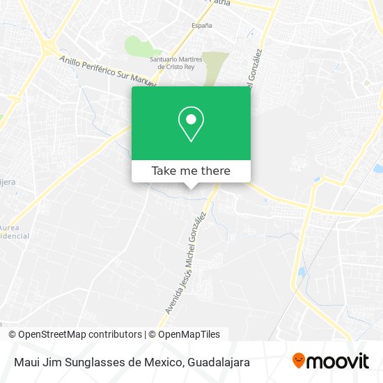 Maui Jim Sunglasses de Mexico map