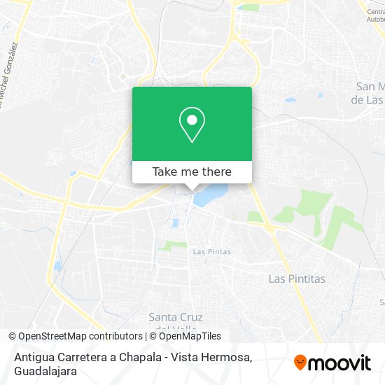 Mapa de Antigua Carretera a Chapala - Vista Hermosa
