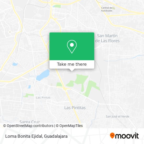 Mapa de Loma Bonita Ejidal
