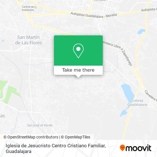 Iglesia de Jesucristo Centro Cristiano Familiar map