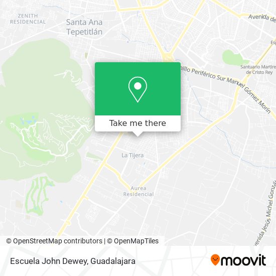 Escuela John Dewey map