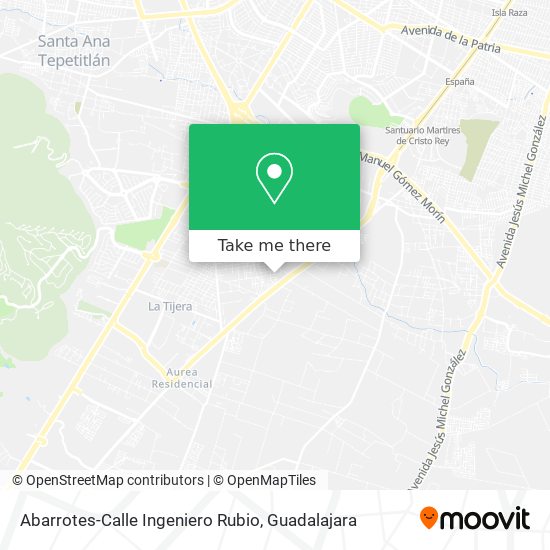 Mapa de Abarrotes-Calle Ingeniero Rubio
