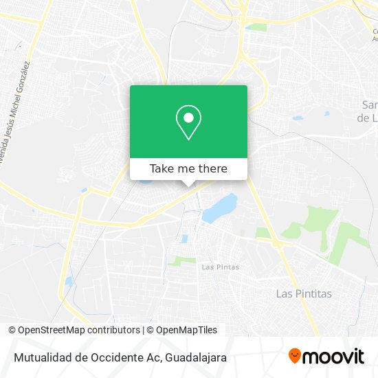 Mutualidad de Occidente Ac map