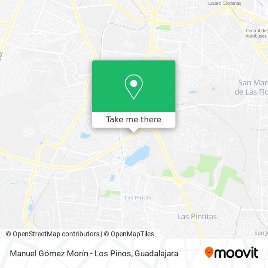 Manuel Gómez Morín - Los Pinos map