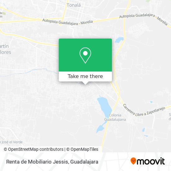 Mapa de Renta de Mobiliario Jessis