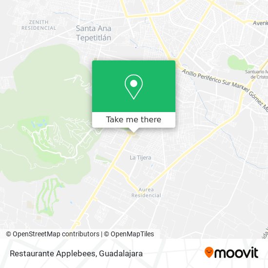 Mapa de Restaurante Applebees