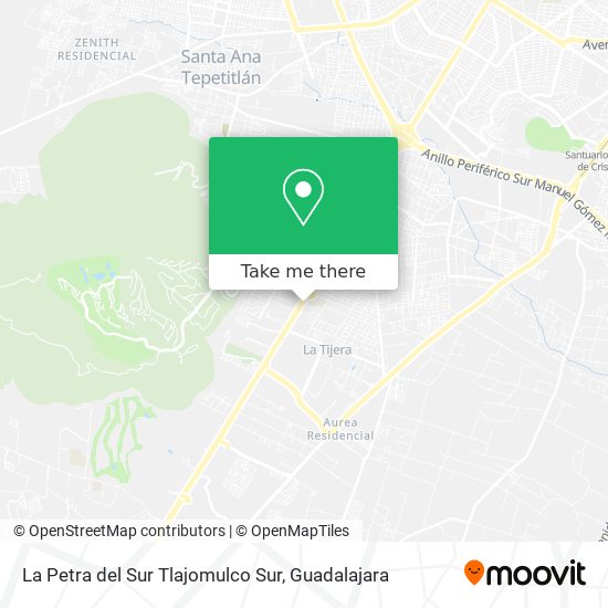 La Petra del Sur Tlajomulco Sur map