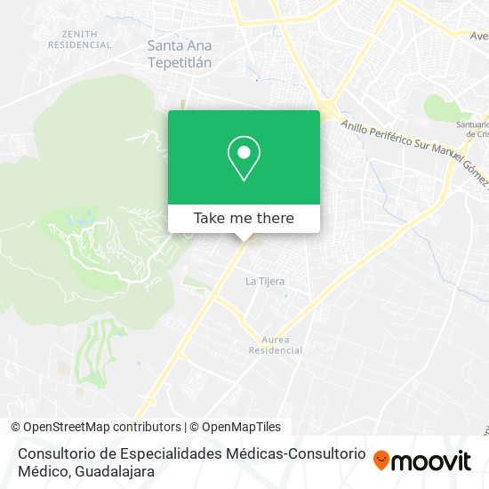 Consultorio de Especialidades Médicas-Consultorio Médico map
