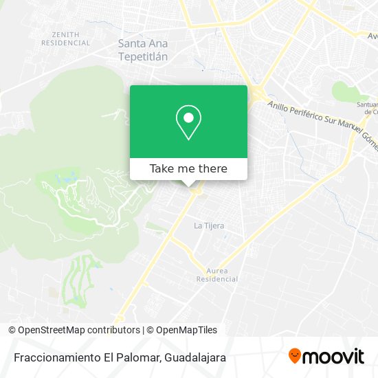 Fraccionamiento El Palomar map