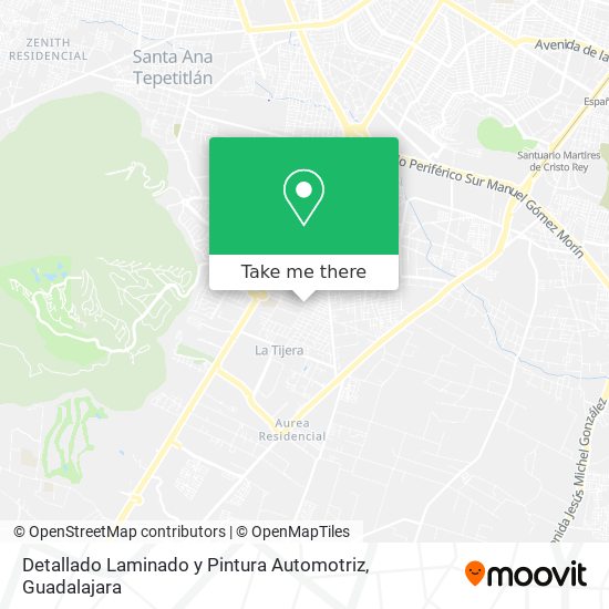 Mapa de Detallado Laminado y Pintura Automotriz
