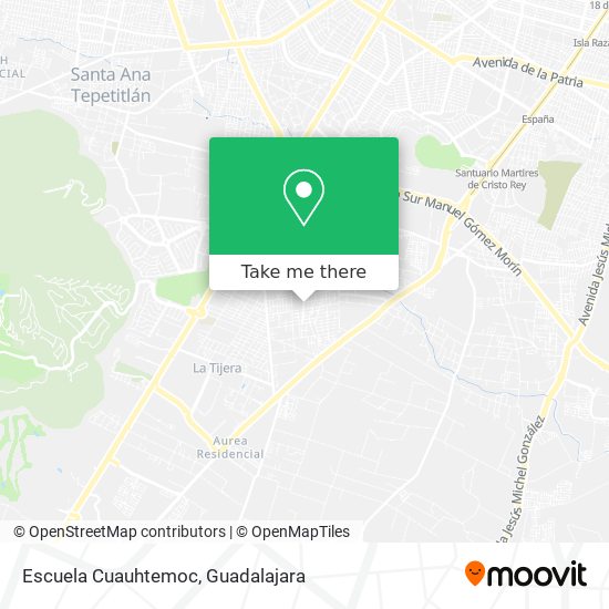 Mapa de Escuela Cuauhtemoc